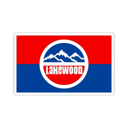 Flag of Lakewood Colorado (United States) STICKER Vinyl Kiss-Cut Decal 6 Inch White - The Sticker Space