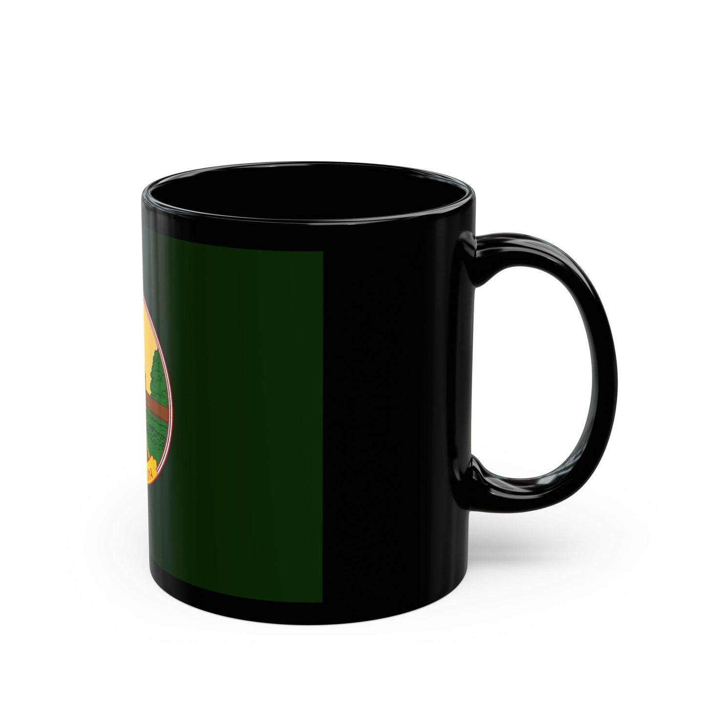 Flag of Lampang Province Thailand - Black Coffee Mug-The Sticker Space