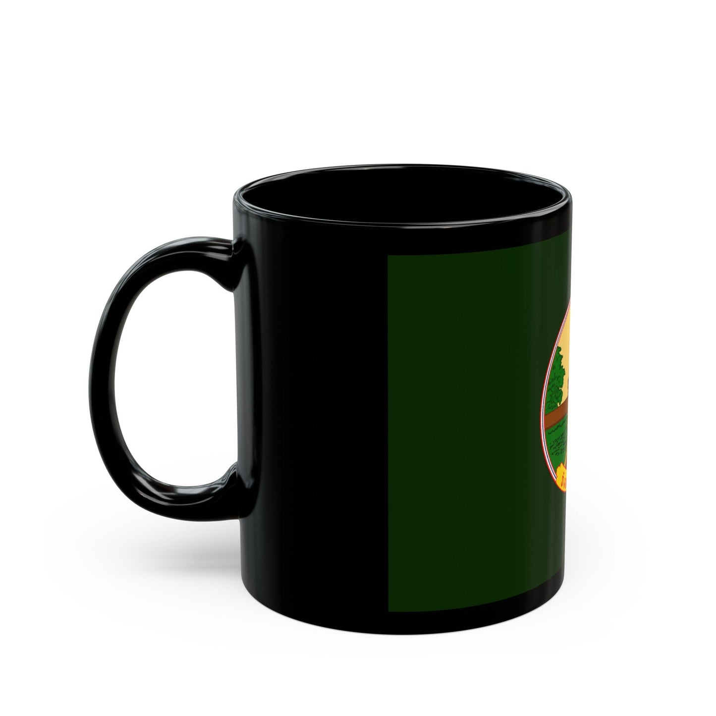 Flag of Lampang Province Thailand - Black Coffee Mug-The Sticker Space