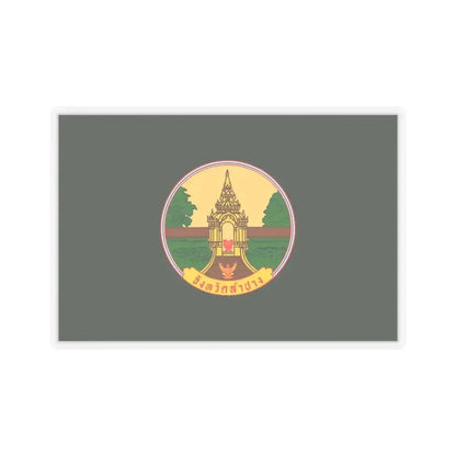 Flag of Lampang Province Thailand - STICKER Vinyl Kiss-Cut Decal 6 Inch Transparent - The Sticker Space