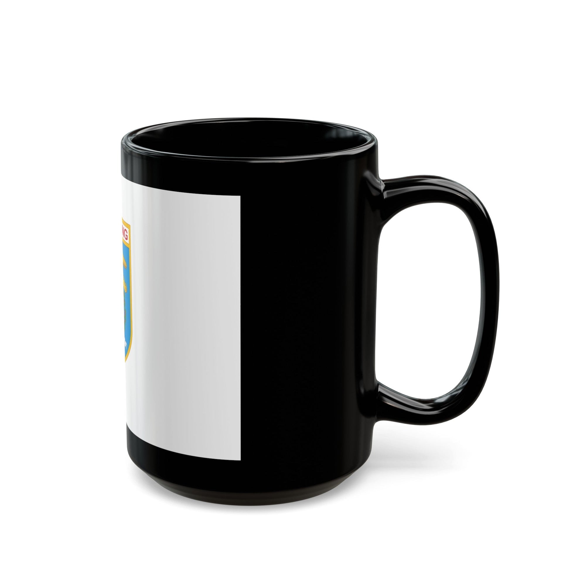 Flag of Lampung Indonesia - Black Coffee Mug-The Sticker Space