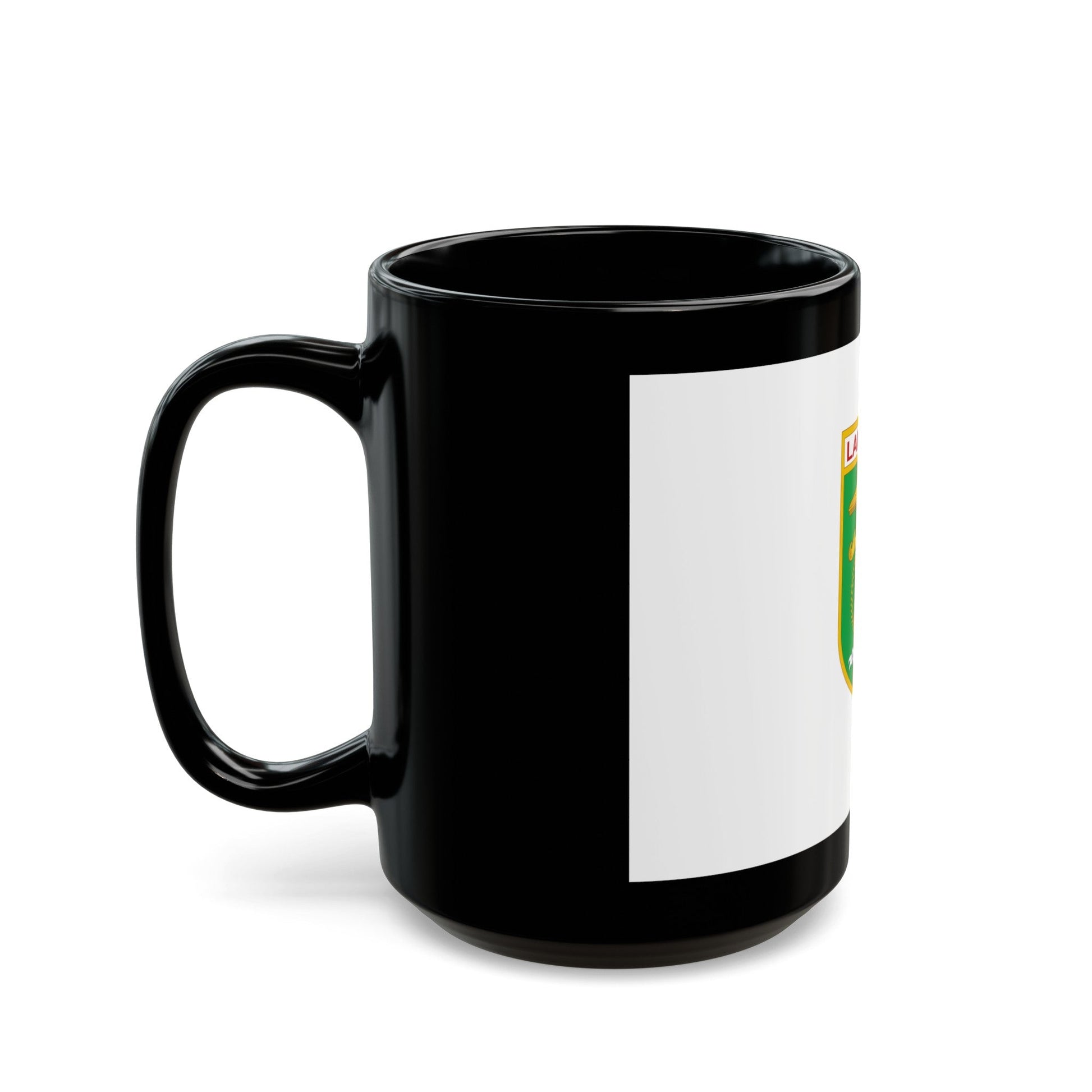 Flag of Lampung Indonesia - Black Coffee Mug-The Sticker Space