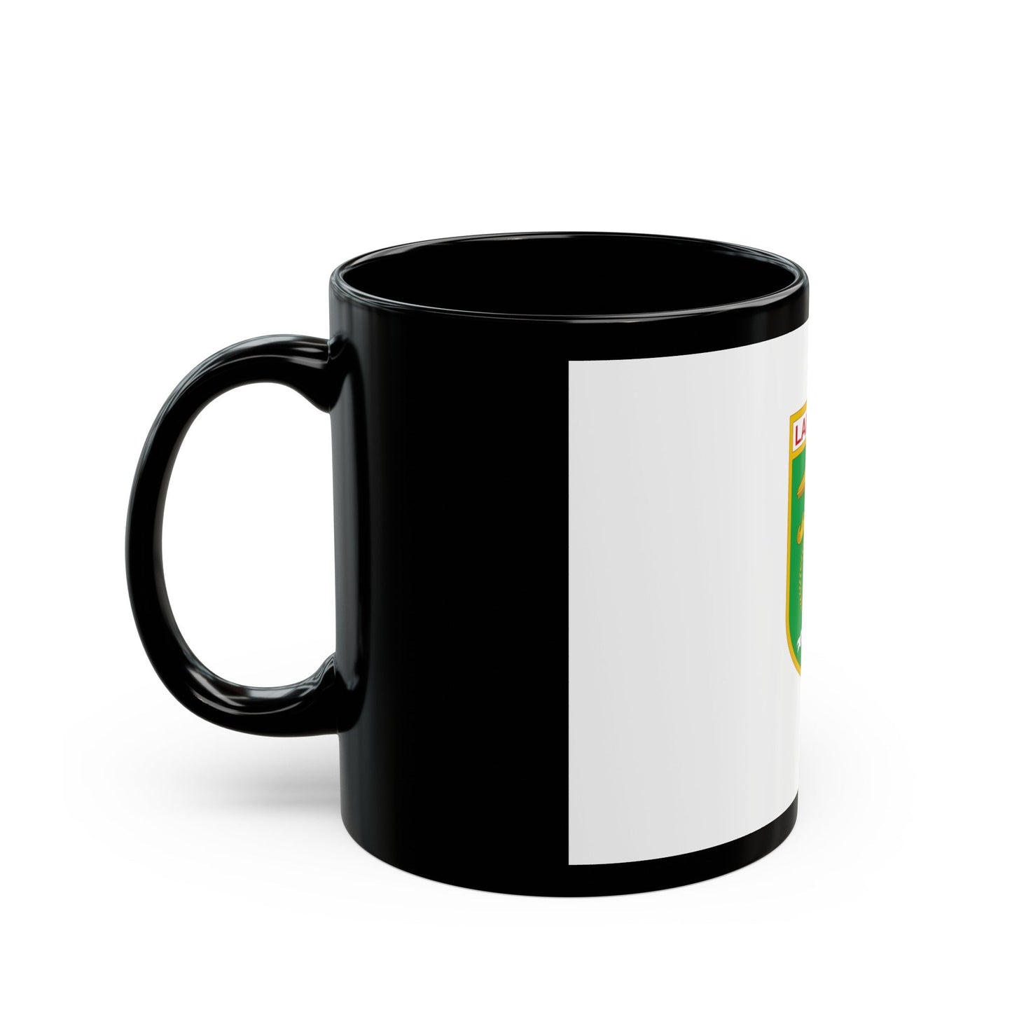 Flag of Lampung Indonesia - Black Coffee Mug-The Sticker Space