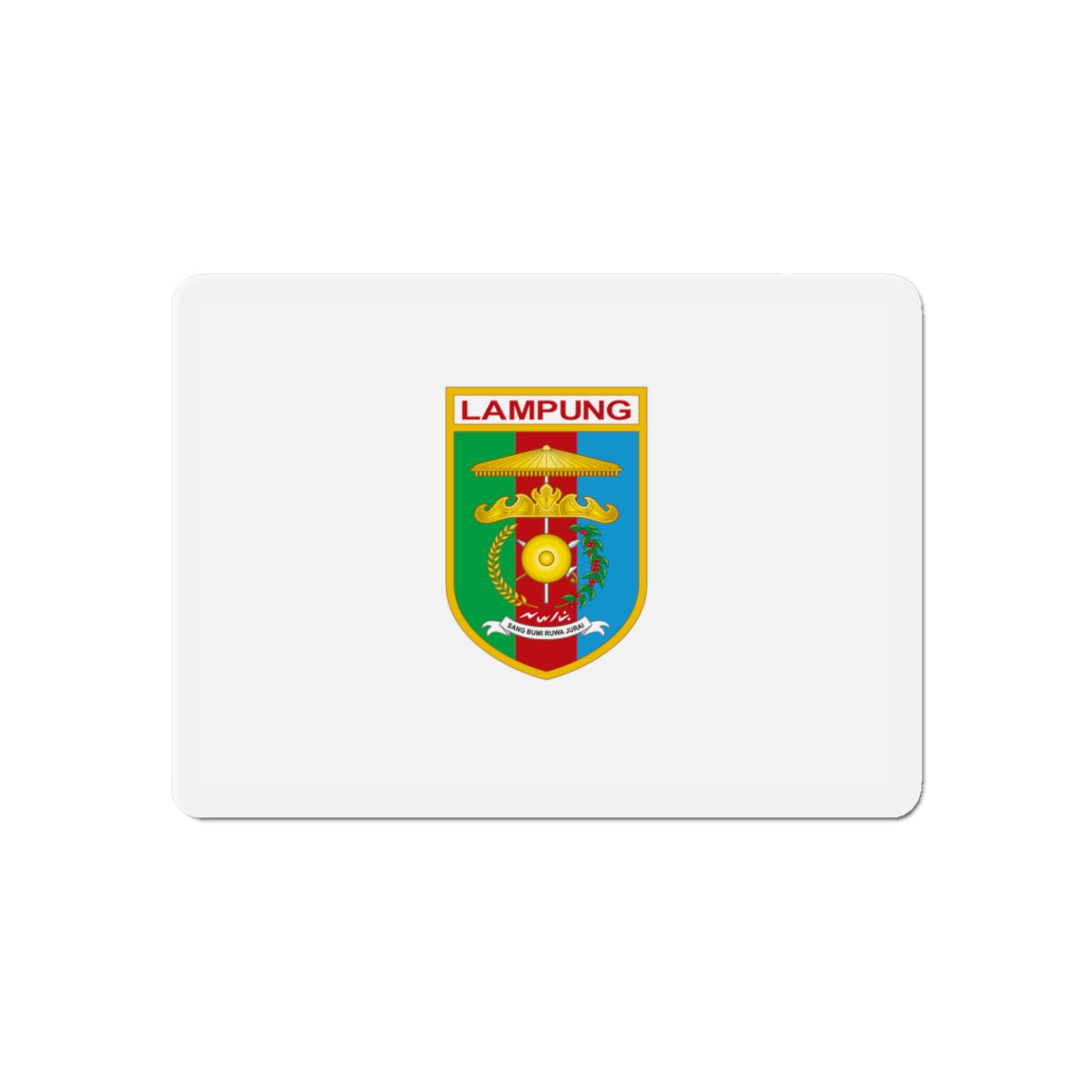 Flag of Lampung Indonesia - Die-Cut Magnet-6 × 6"-The Sticker Space