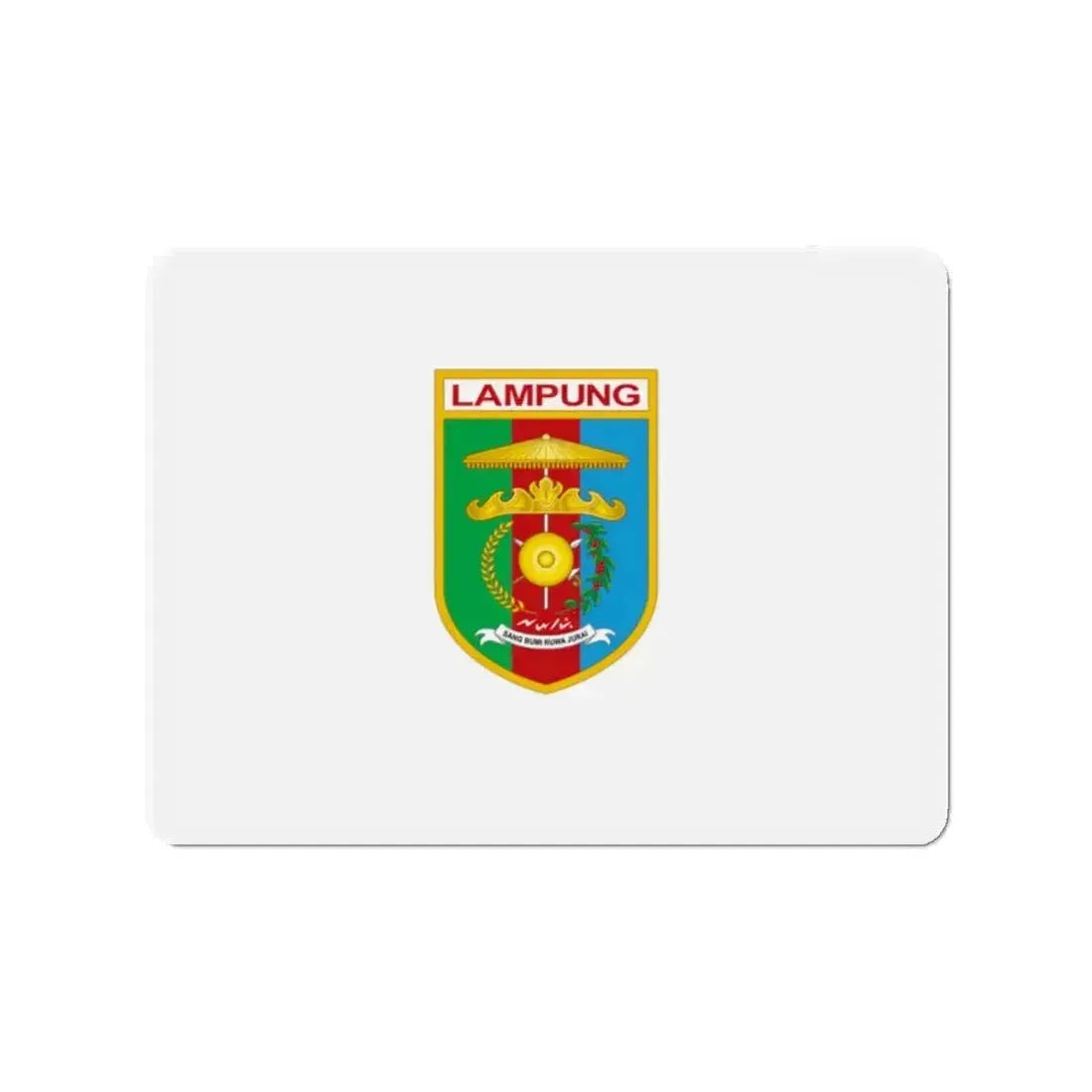 Flag of Lampung Indonesia - Refrigerator Magnet - The Sticker Space