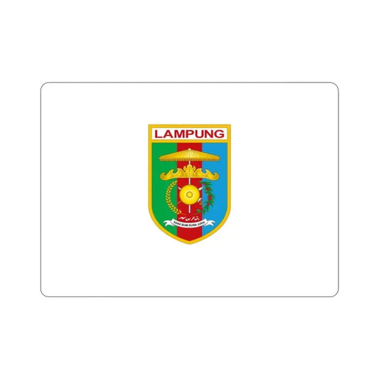Flag of Lampung Indonesia STICKER Vinyl Die-Cut Decal 2 Inch - The Sticker Space