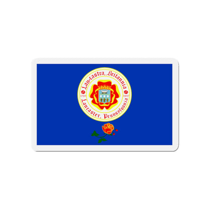 Flag of Lancaster Pennsylvania - Die-Cut Magnet-4" x 4"-The Sticker Space