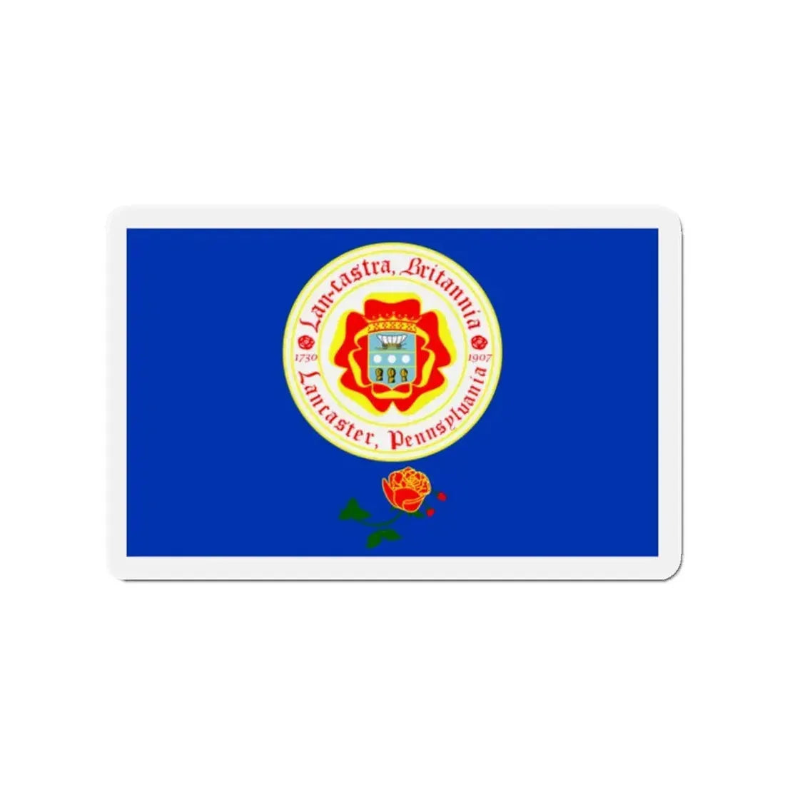 Flag of Lancaster Pennsylvania - Refrigerator Magnet 2 Inch - The Sticker Space