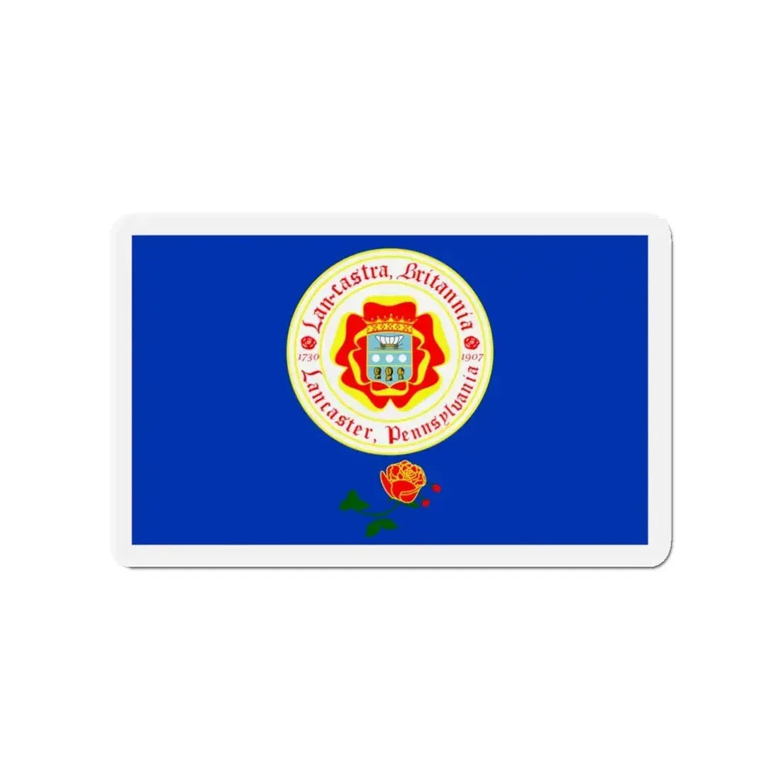 Flag of Lancaster Pennsylvania - Refrigerator Magnet 3 Inch - The Sticker Space
