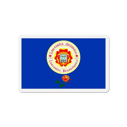 Flag of Lancaster Pennsylvania - Refrigerator Magnet 3 Inch - The Sticker Space