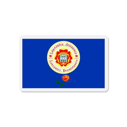 Flag of Lancaster Pennsylvania - Refrigerator Magnet 4 Inch - The Sticker Space