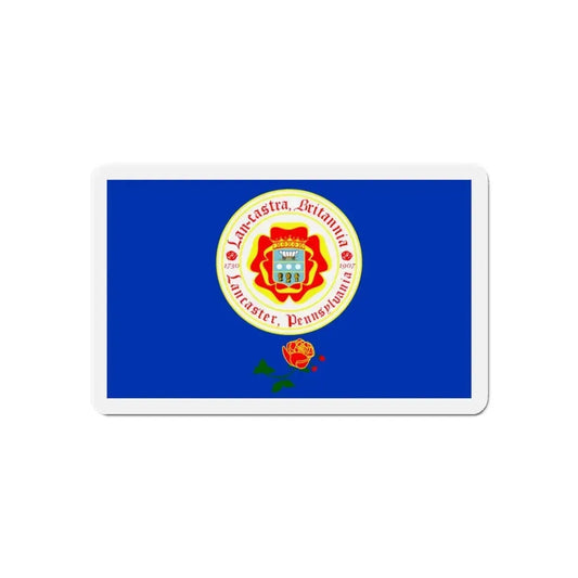 Flag of Lancaster Pennsylvania - Refrigerator Magnet 6 Inch - The Sticker Space