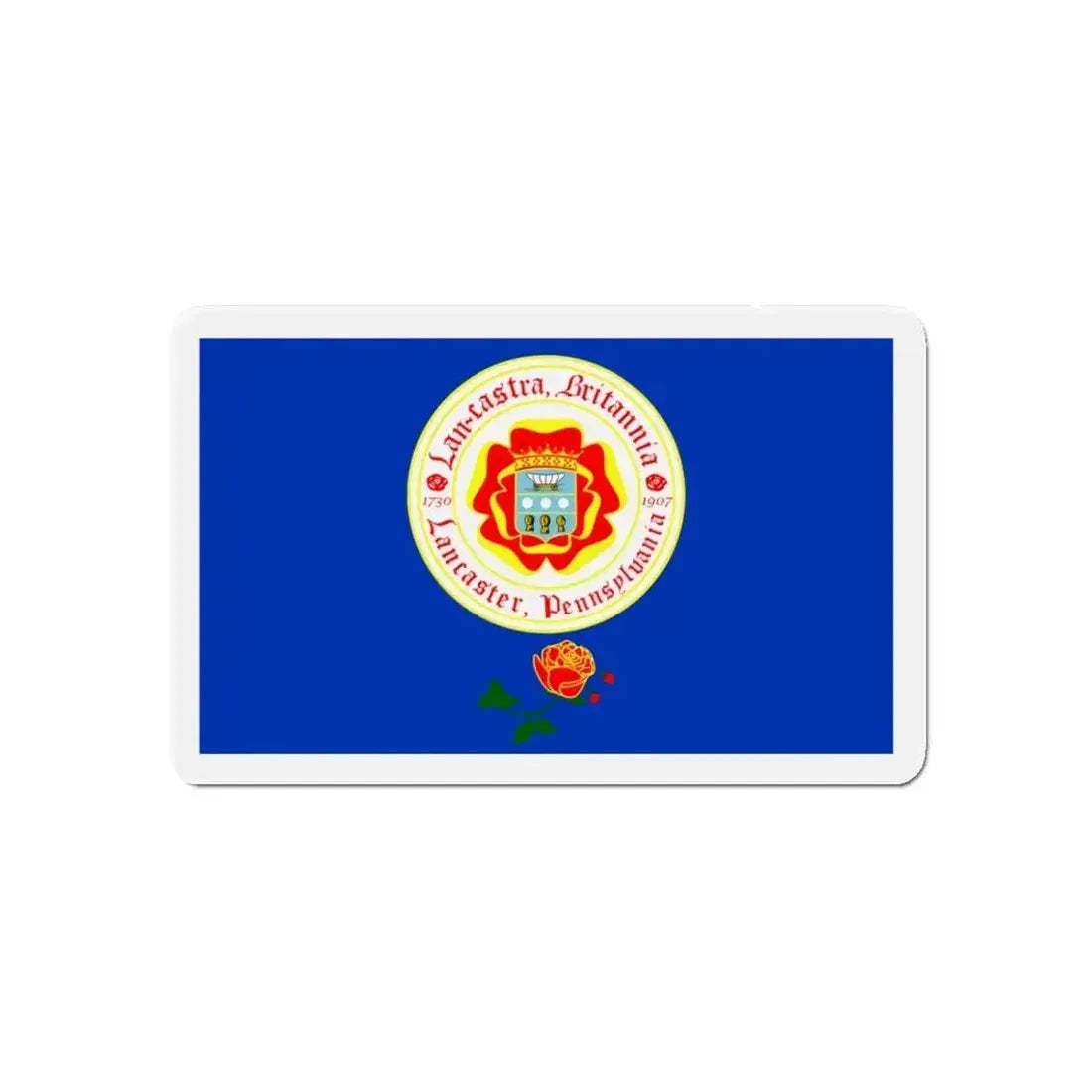 Flag of Lancaster Pennsylvania - Refrigerator Magnet - The Sticker Space