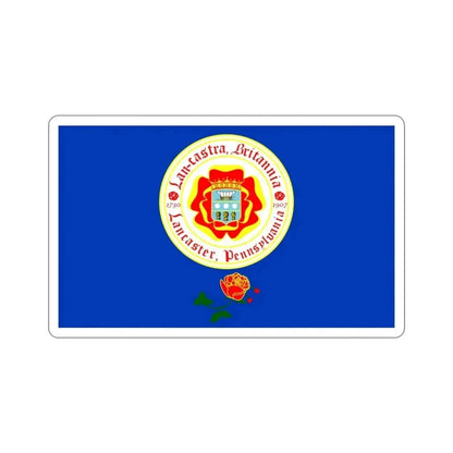 Flag of Lancaster Pennsylvania USA STICKER Vinyl Die-Cut Decal 3 Inch - The Sticker Space