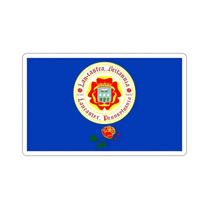 Flag of Lancaster Pennsylvania USA STICKER Vinyl Die-Cut Decal 6 Inch - The Sticker Space