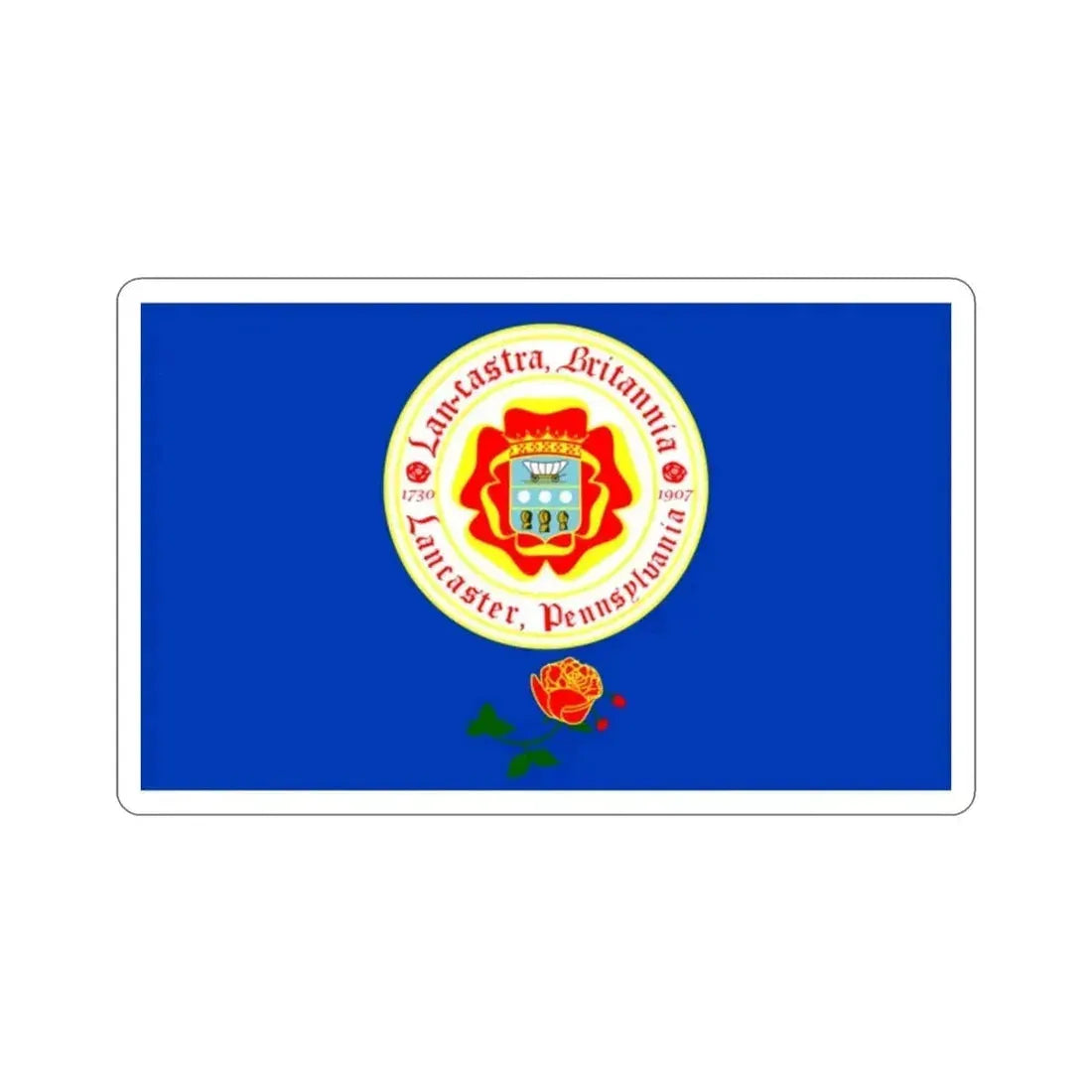 Flag of Lancaster Pennsylvania USA STICKER Vinyl Die-Cut Decal - The Sticker Space