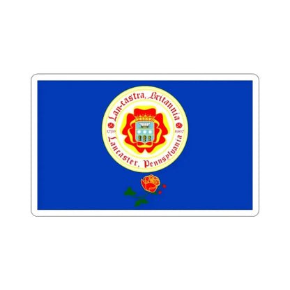 Flag of Lancaster Pennsylvania USA STICKER Vinyl Die-Cut Decal - The Sticker Space