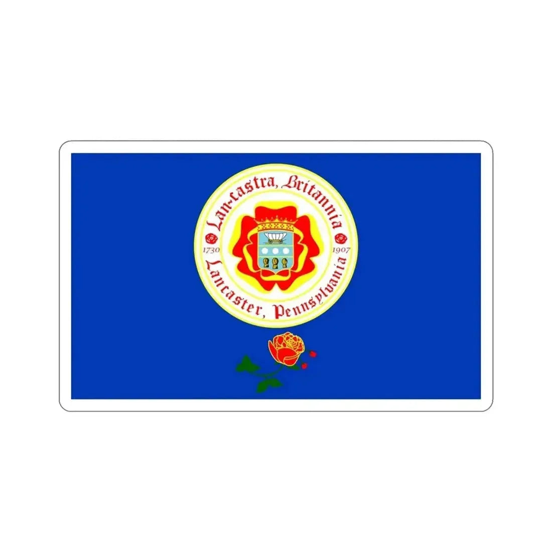 Flag of Lancaster Pennsylvania USA STICKER Vinyl Die-Cut Decal - The Sticker Space