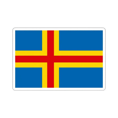 Flag of Åland STICKER Vinyl Die-Cut Decal 3 Inch - The Sticker Space