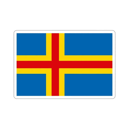 Flag of Åland STICKER Vinyl Die-Cut Decal 4 Inch - The Sticker Space