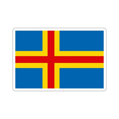 Flag of Åland STICKER Vinyl Die-Cut Decal 6 Inch - The Sticker Space