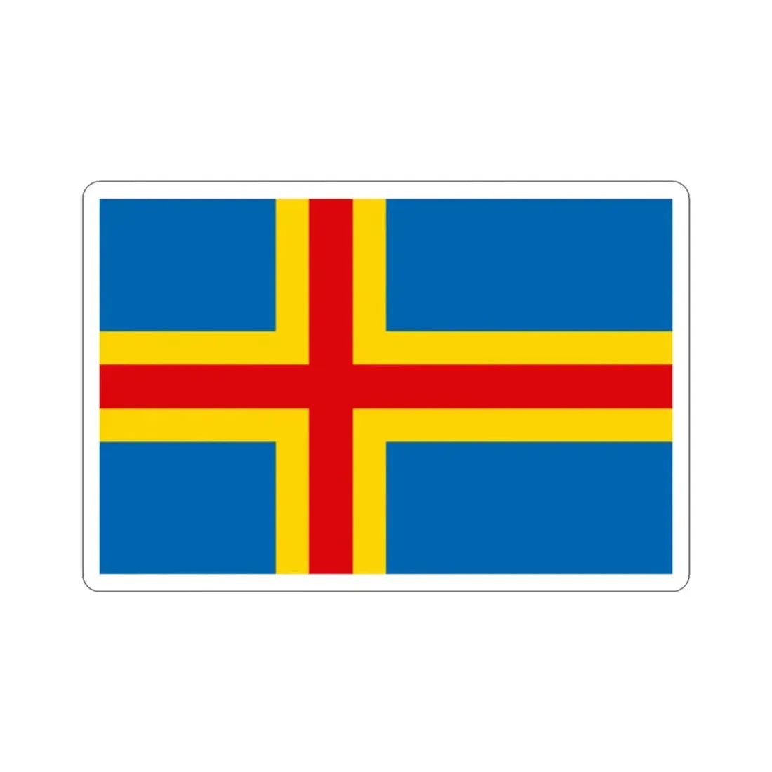 Flag of Åland STICKER Vinyl Die-Cut Decal - The Sticker Space
