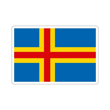 Flag of Åland STICKER Vinyl Die-Cut Decal - The Sticker Space