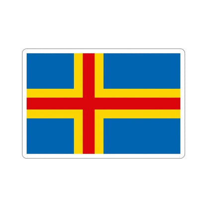 Flag of Åland STICKER Vinyl Die-Cut Decal - The Sticker Space