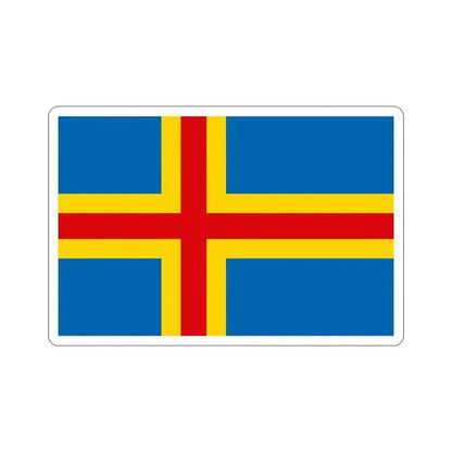Flag of Åland STICKER Vinyl Die-Cut Decal - The Sticker Space
