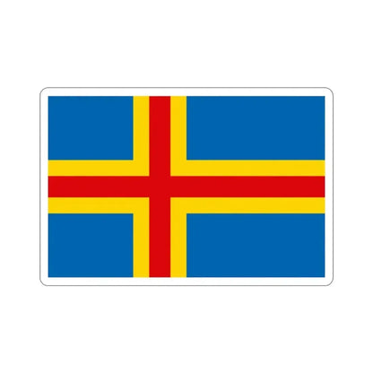 Flag of Åland STICKER Vinyl Die-Cut Decal - The Sticker Space