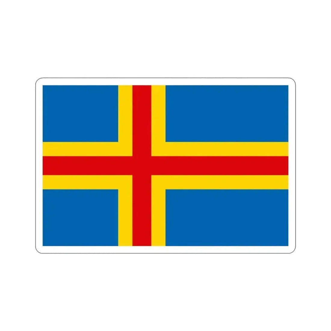 Flag of Åland STICKER Vinyl Die-Cut Decal - The Sticker Space