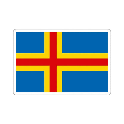 Flag of Åland STICKER Vinyl Die-Cut Decal - The Sticker Space