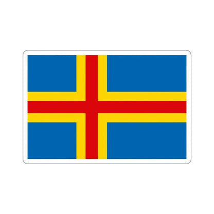 Flag of Åland STICKER Vinyl Die-Cut Decal - The Sticker Space