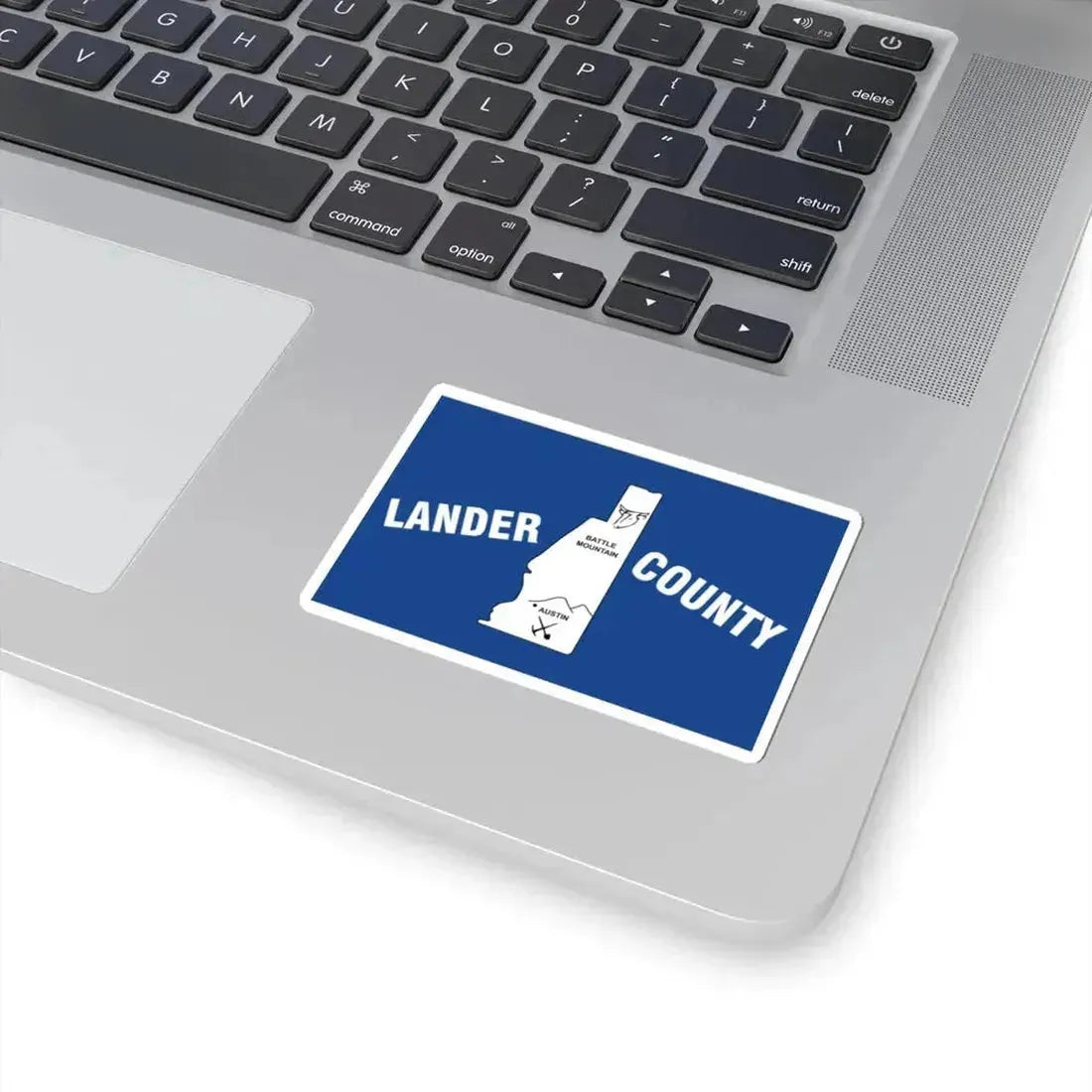 Flag of Lander County Nevada (United States) STICKER Vinyl Kiss-Cut Decal - The Sticker Space