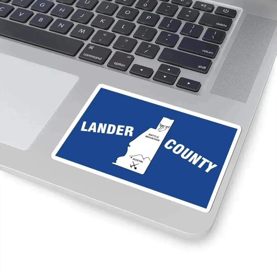 Flag of Lander County Nevada (United States) STICKER Vinyl Kiss-Cut Decal - The Sticker Space