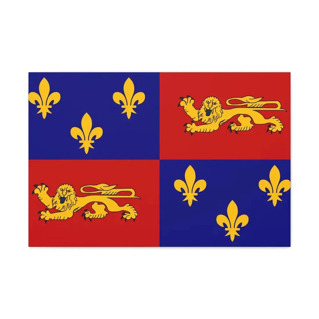 Flag of Landes France - Canvas Wall Art 30" x 20" 1.25" - The Sticker Space