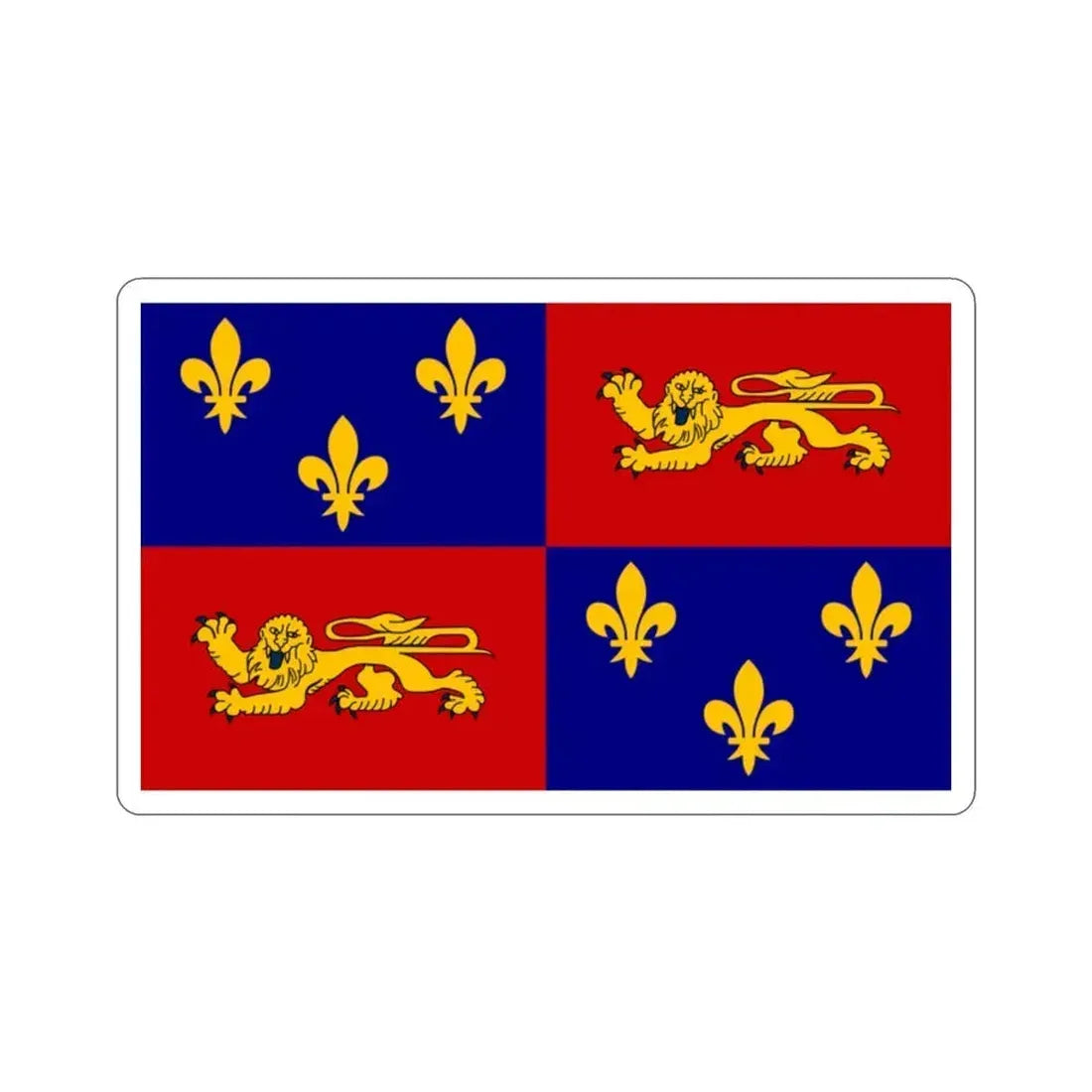 Flag of Landes France STICKER Vinyl Die-Cut Decal 2 Inch - The Sticker Space