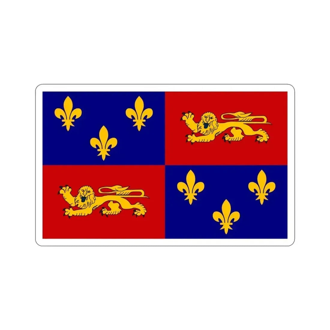 Flag of Landes France STICKER Vinyl Die-Cut Decal 3 Inch - The Sticker Space