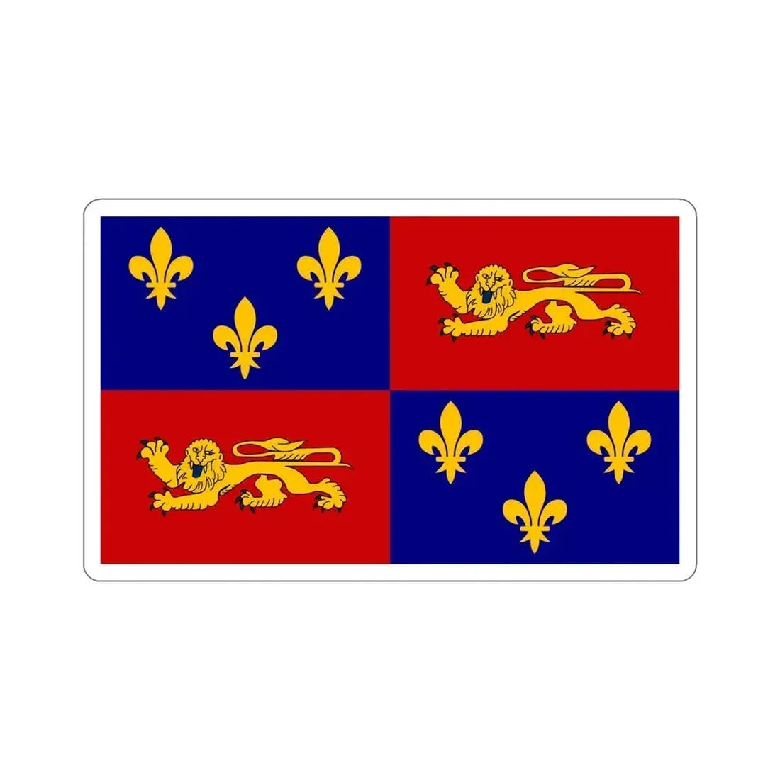 Flag of Landes France STICKER Vinyl Die-Cut Decal 5 Inch - The Sticker Space