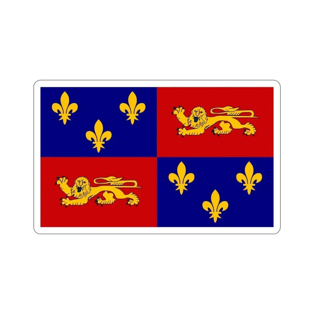 Flag of Landes France STICKER Vinyl Die-Cut Decal 6 Inch - The Sticker Space
