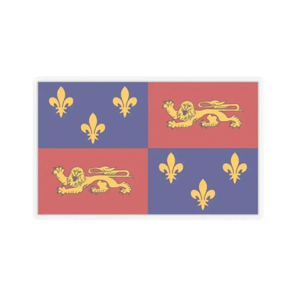 Flag of Landes France - STICKER Vinyl Kiss-Cut Decal 2 Inch Transparent - The Sticker Space