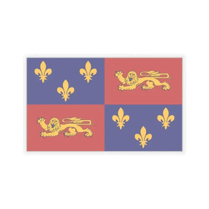 Flag of Landes France - STICKER Vinyl Kiss-Cut Decal 6 Inch Transparent - The Sticker Space