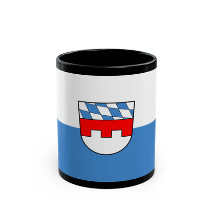 Flag of Landshut 2 Germany - Black Coffee Mug-11oz-The Sticker Space