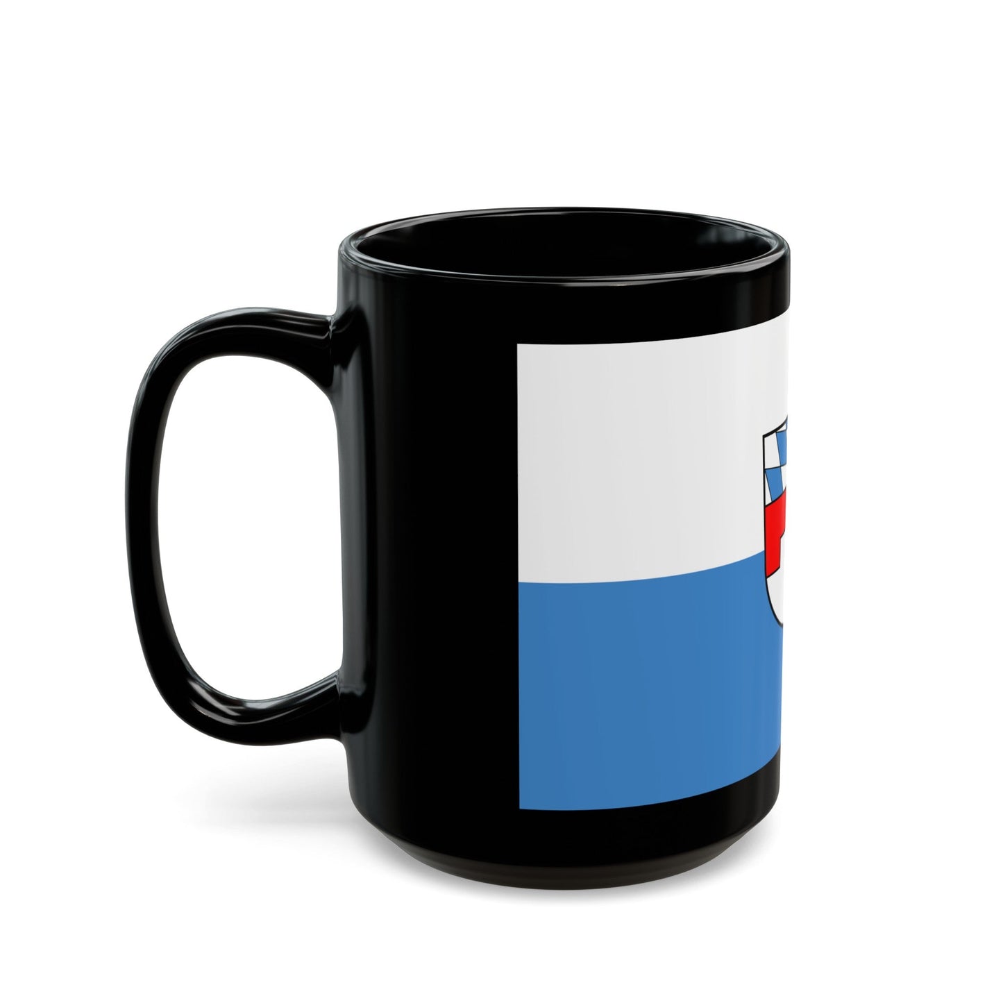 Flag of Landshut 2 Germany - Black Coffee Mug-The Sticker Space