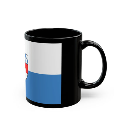 Flag of Landshut 2 Germany - Black Coffee Mug-The Sticker Space