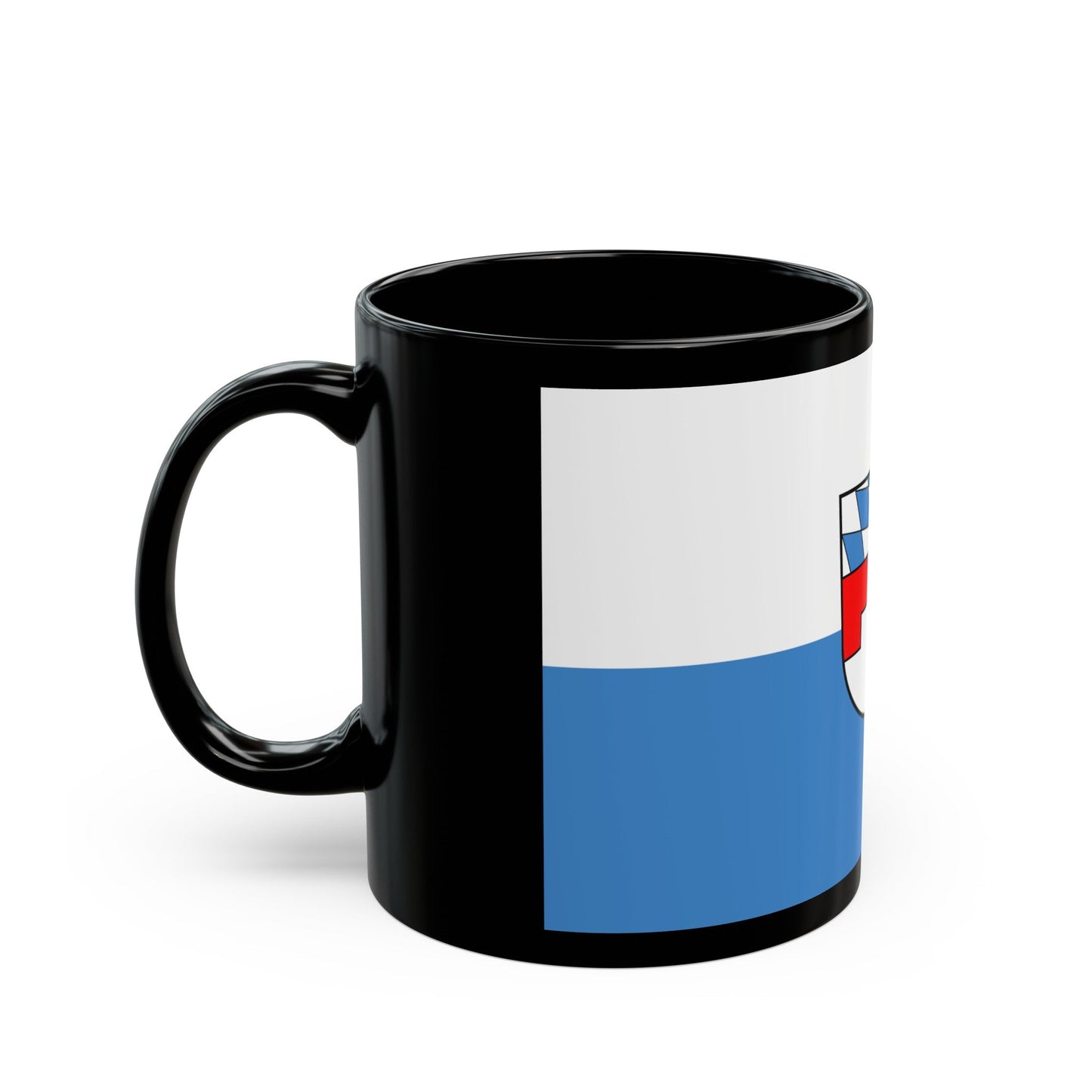 Flag of Landshut 2 Germany - Black Coffee Mug-The Sticker Space