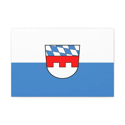 Flag of Landshut 2 Germany - Canvas Wall Art 24″ x 16″ 1.25" - The Sticker Space