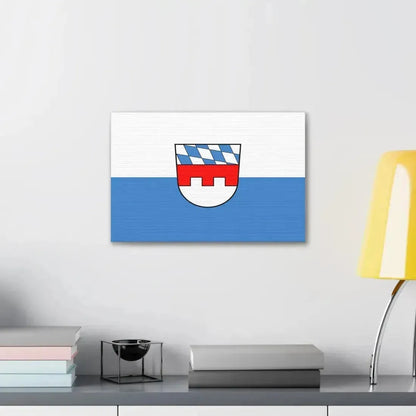 Flag of Landshut 2 Germany - Canvas Wall Art - The Sticker Space