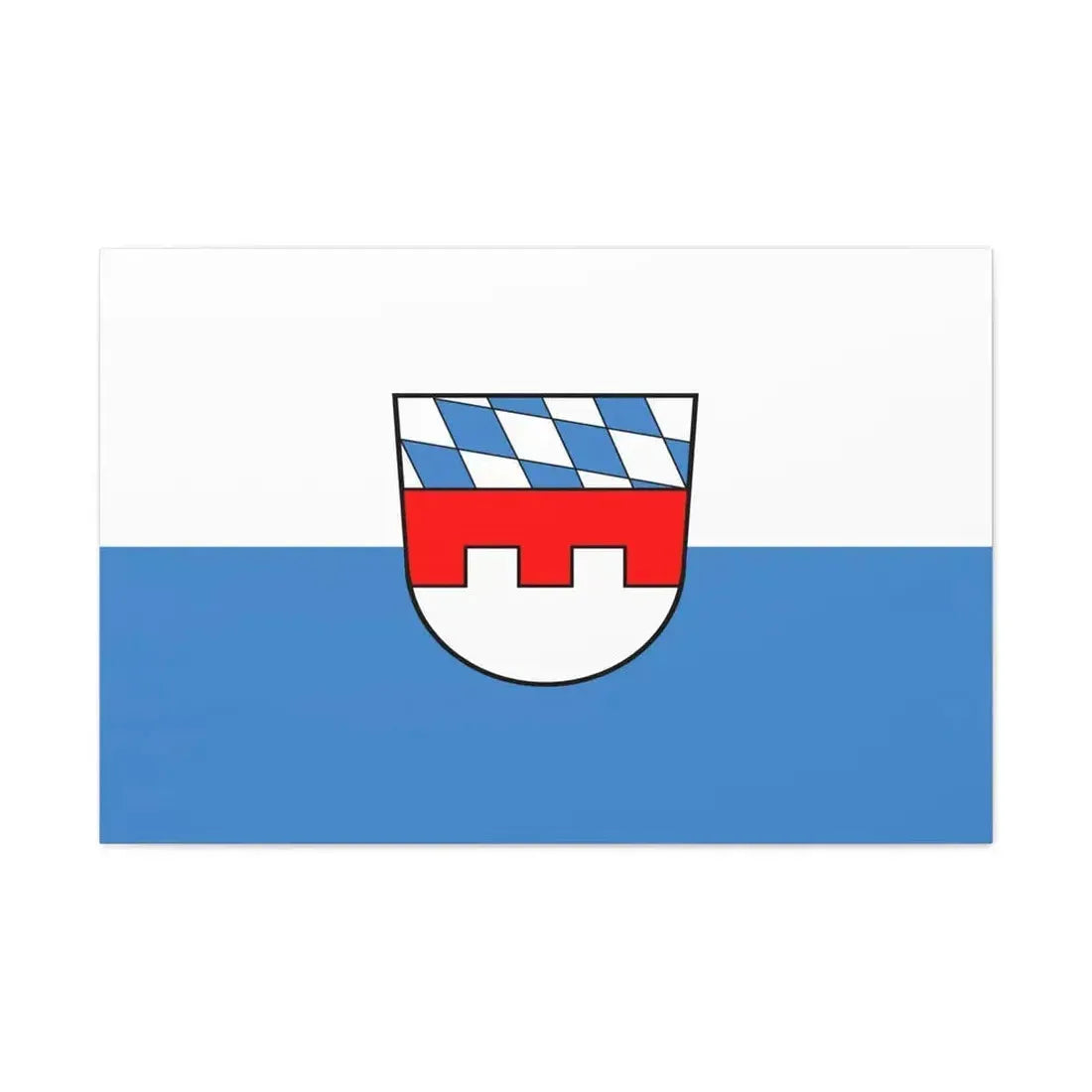 Flag of Landshut 2 Germany - Canvas Wall Art - The Sticker Space