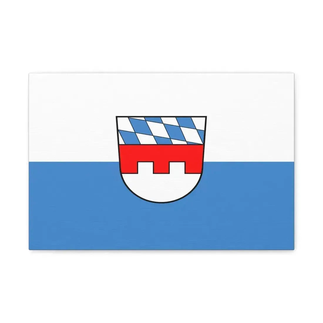 Flag of Landshut 2 Germany - Canvas Wall Art - The Sticker Space